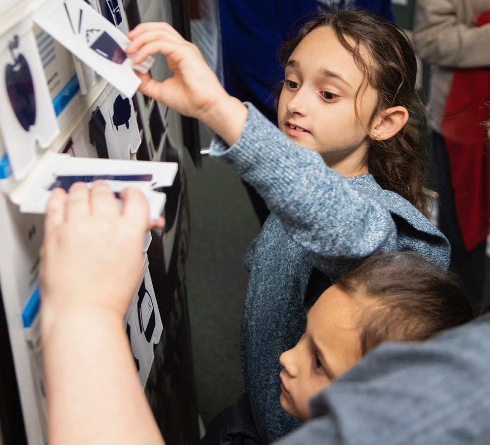 Visitors at the Museum on Main Street exhibition "WaterWays;" photo by Lucius A. Fontenot